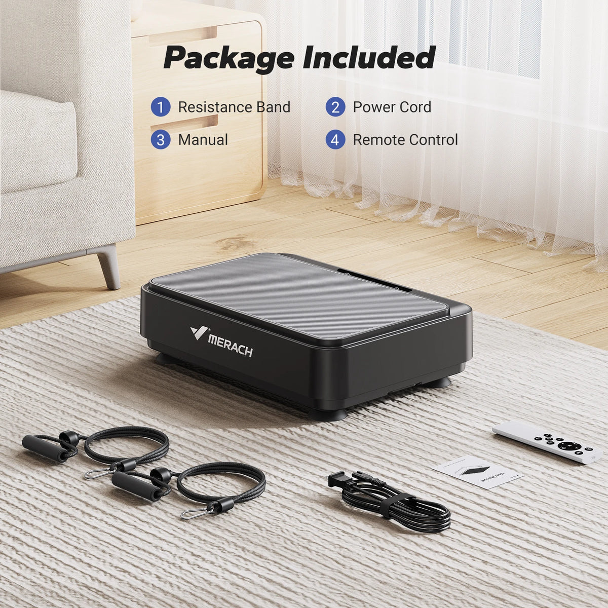Merach Standing Vibration Plate Exercise Machine For Adults