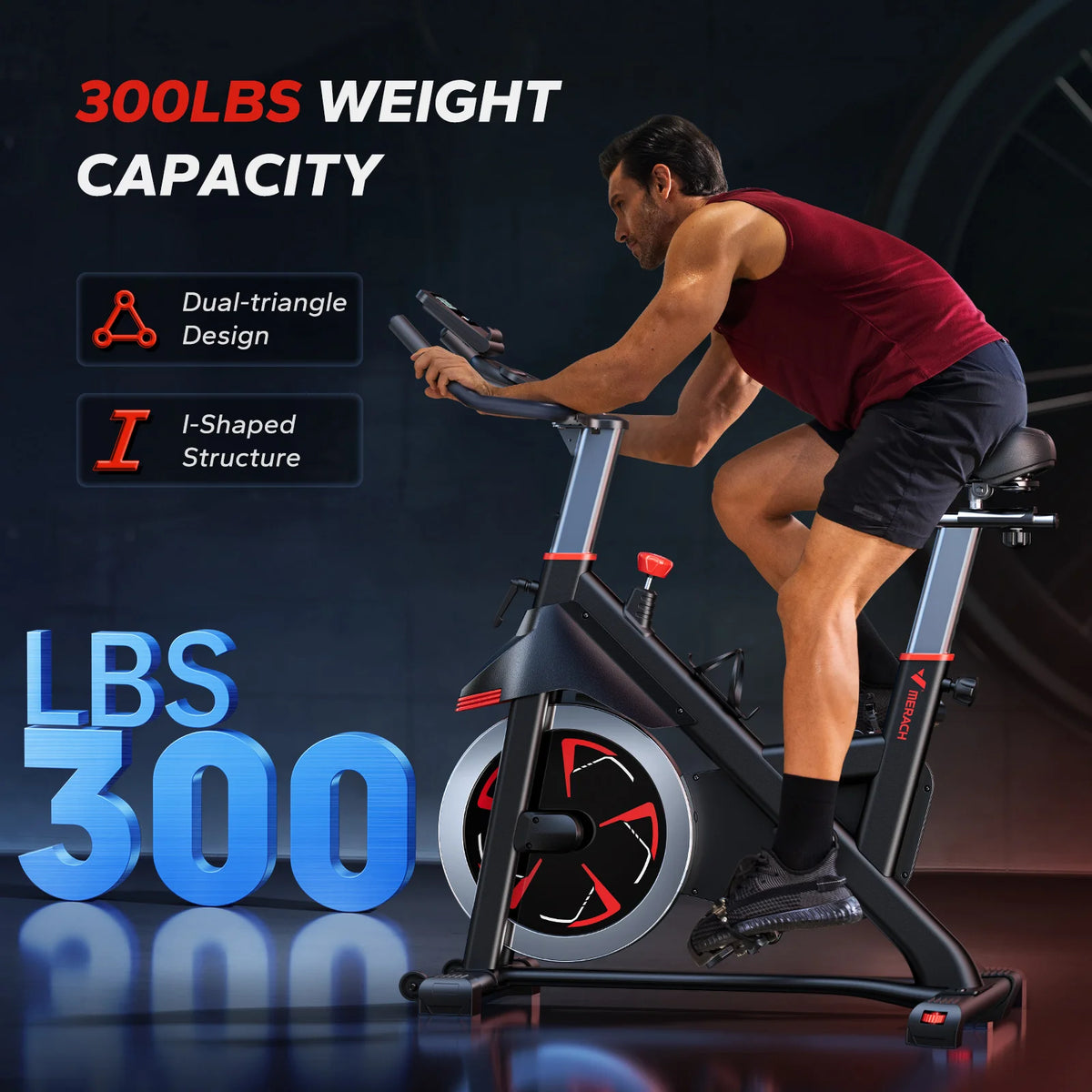 MERACH Magnetic Resistance Indoor Cycling Exercise Bike With App