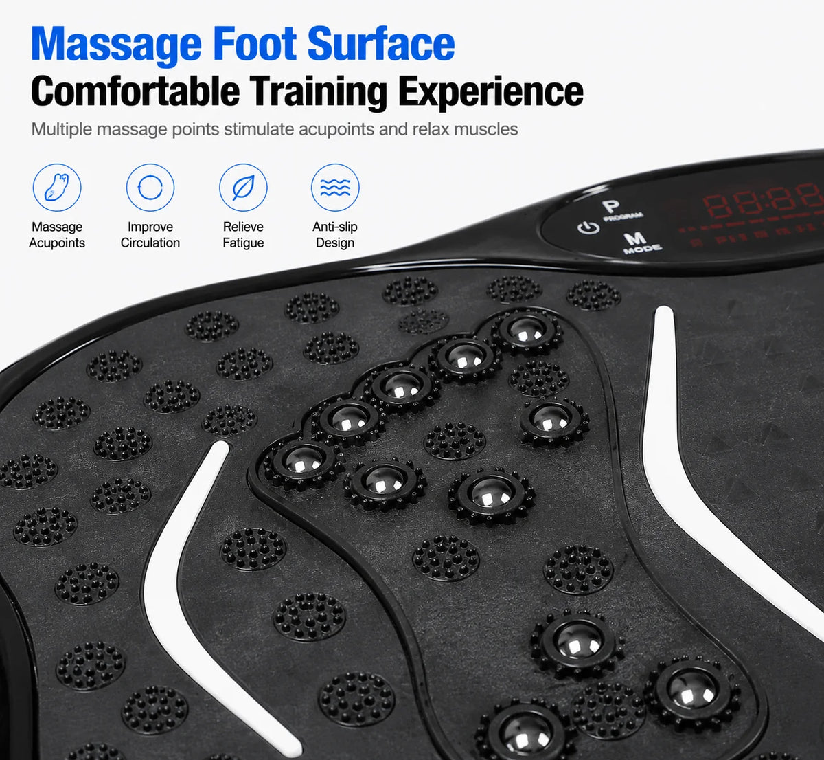 Bluetooth Adjustable Vibration Plate For Whole Body Workout And Toning