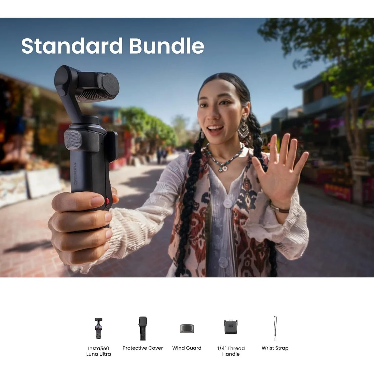 Insta360 Luna Ultra 8K Vlogging Gimbal Camera With Leica Lenses