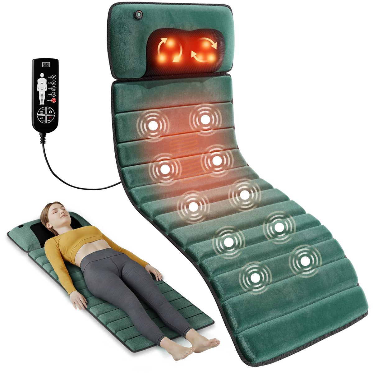 HOMEMASSA Full Body Vibration Massage Mat For Muscle Relaxation