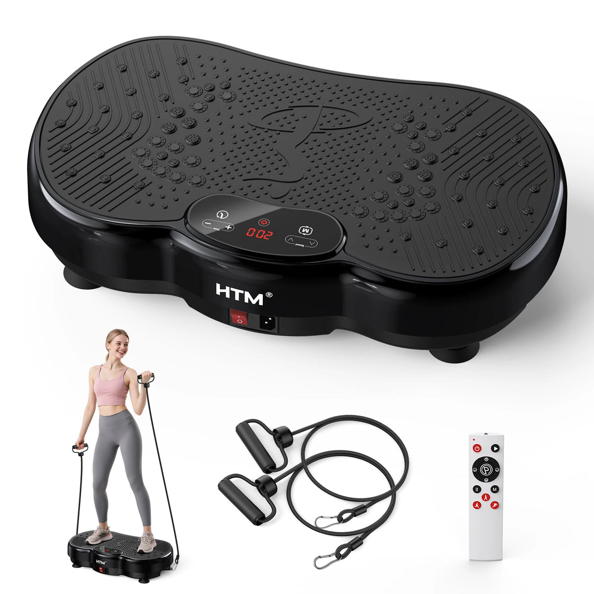 Portable Vibration Exercise Plate Machine For Full Body Fitness