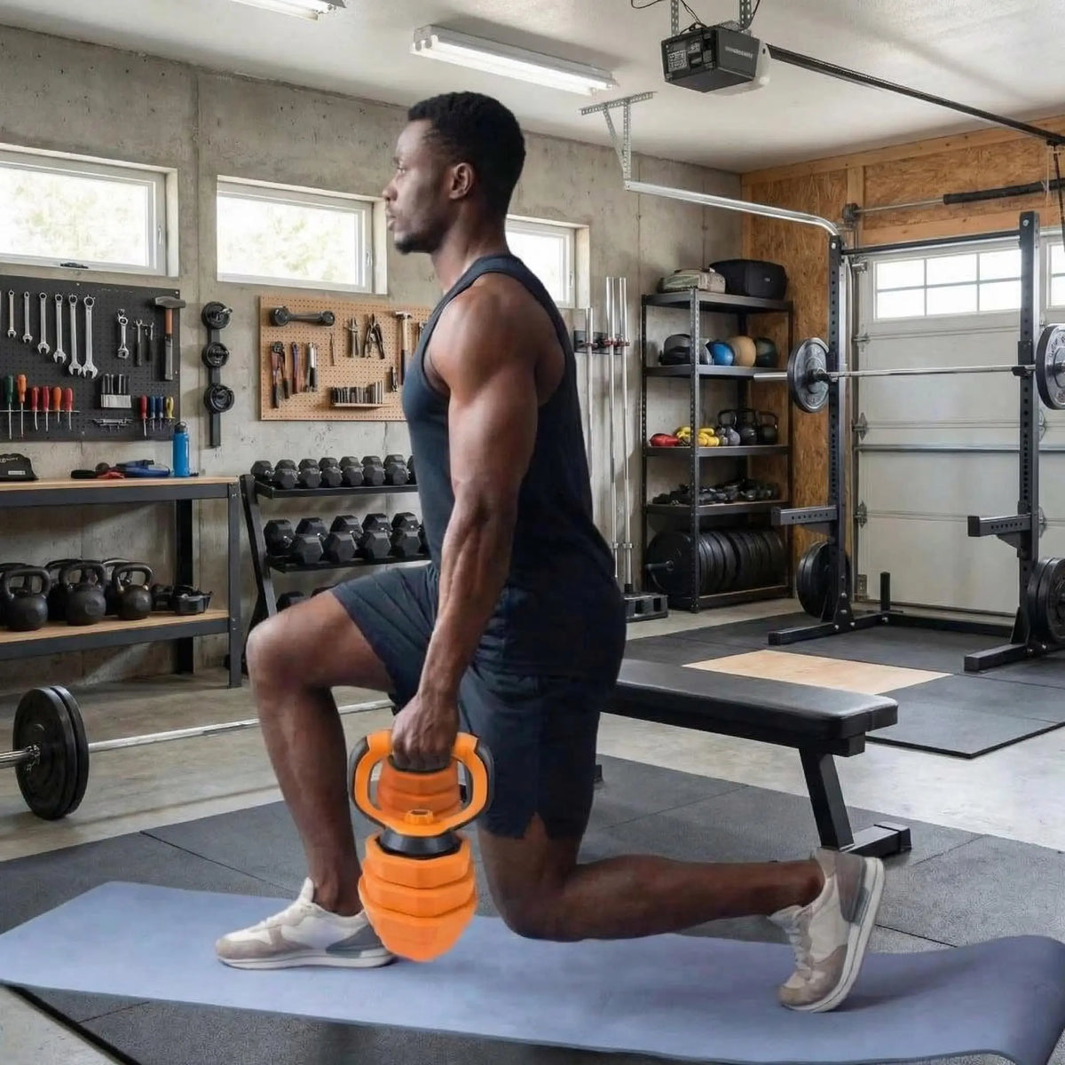 Adjustable Dumbbells Free Weight Kit With Multi Function Connector