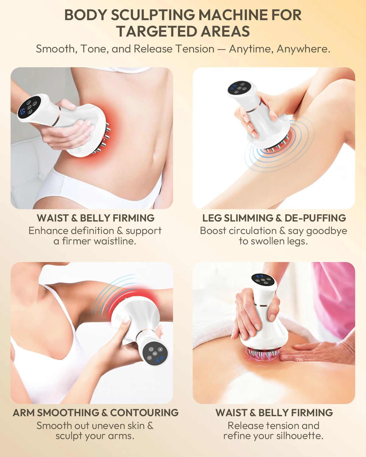 Lymphatic Drainage Massager With Heat Vibration Therapy For Body