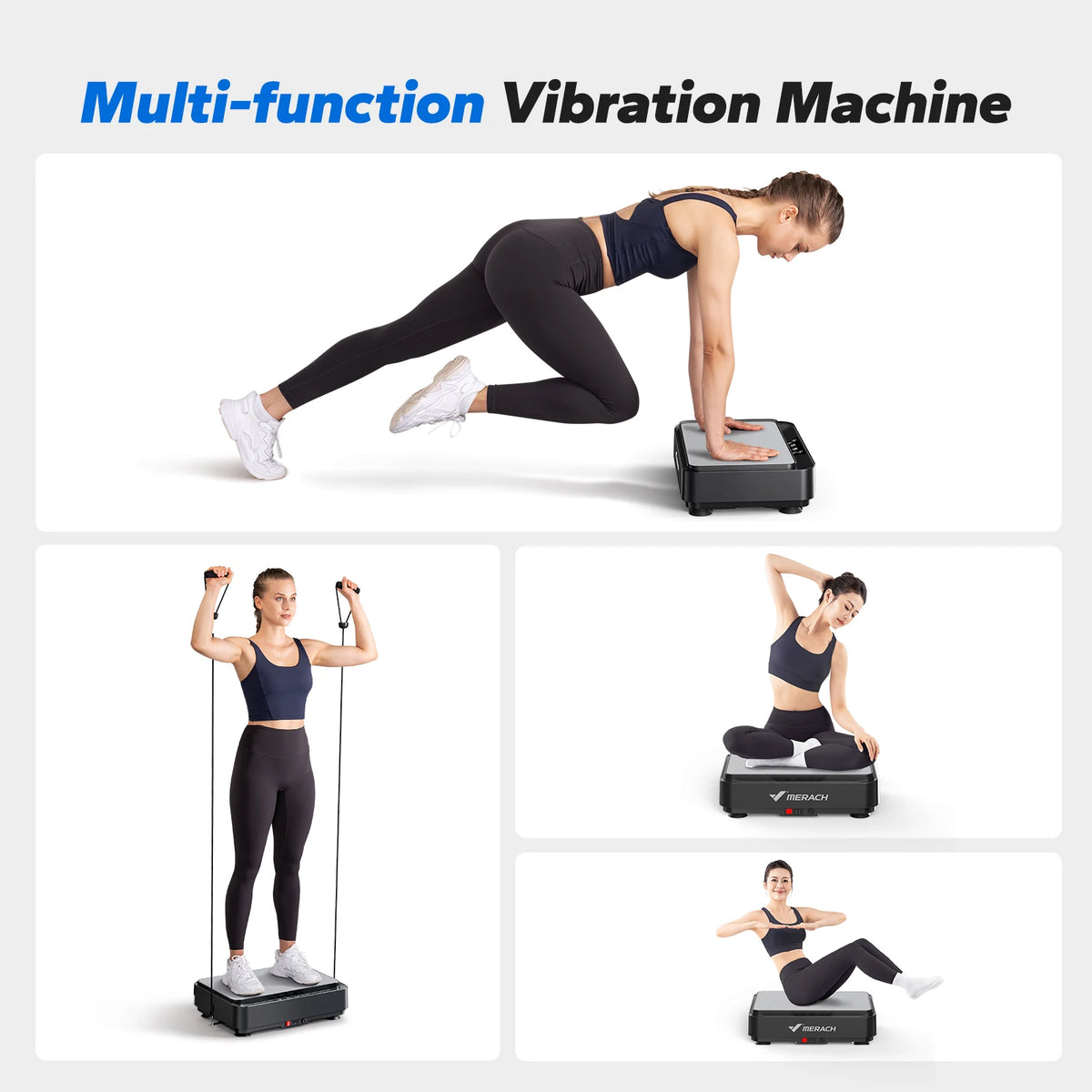 Merach Standing Vibration Plate Exercise Machine For Adults