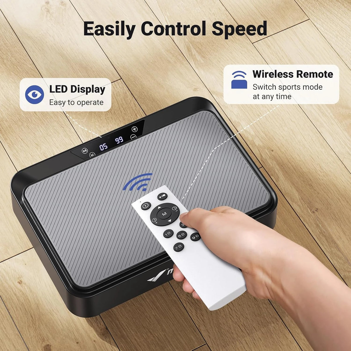 Merach Compact Whole Body Vibration Plate With Led Display