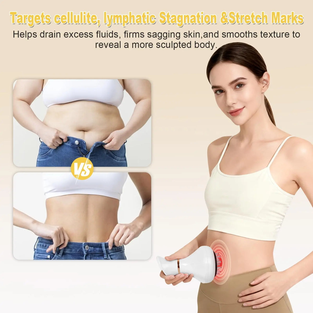 Jitesy Lymphatic Drainage Massager For Body Slimming And Sculpting