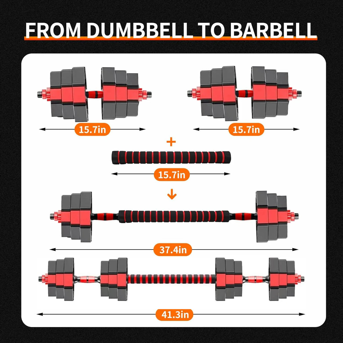 Adjustable Dumbbell And Barbell Set For Home Gym Strength Training