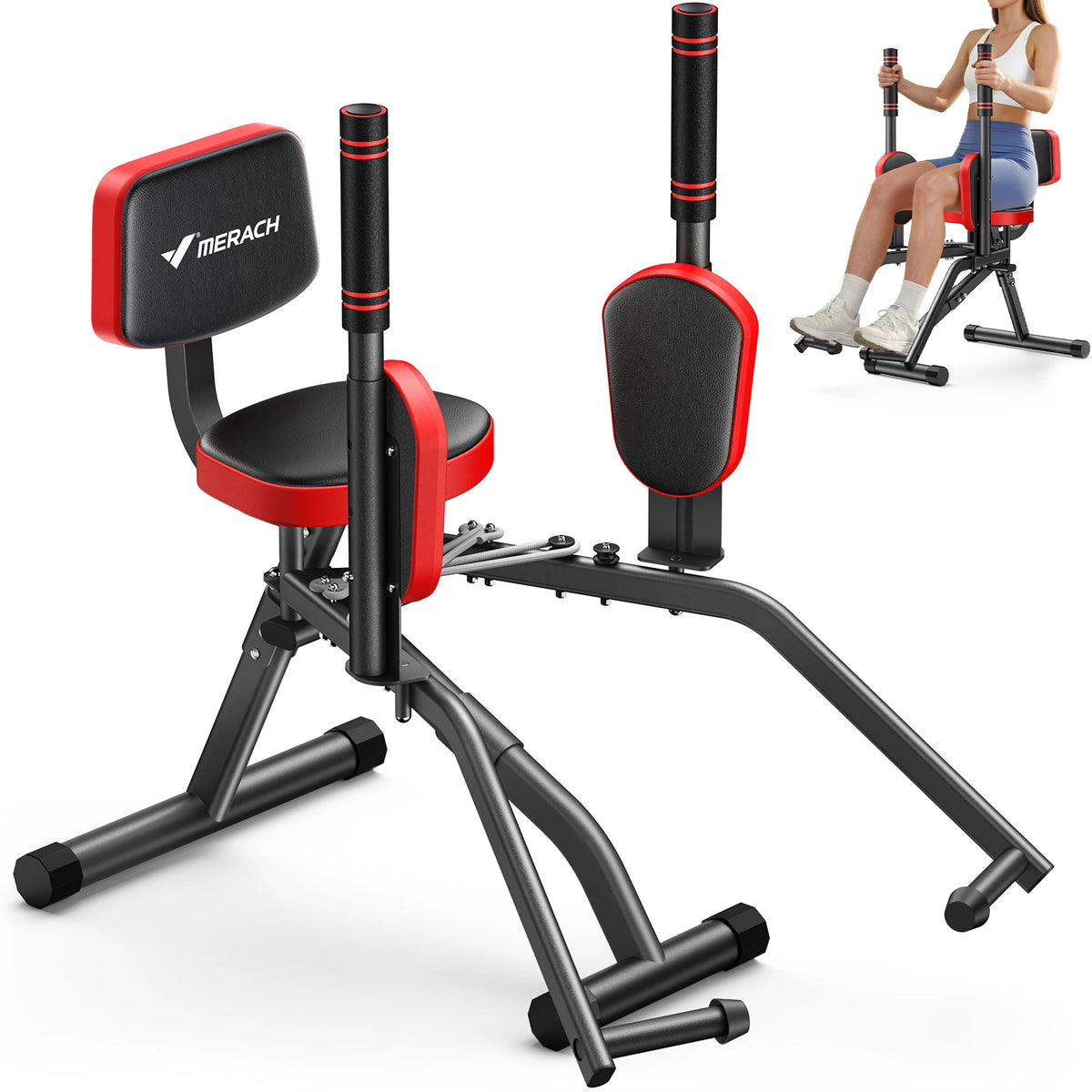 Merach Adjustable Hip Abductor Trainer For Glute And Thigh Workouts