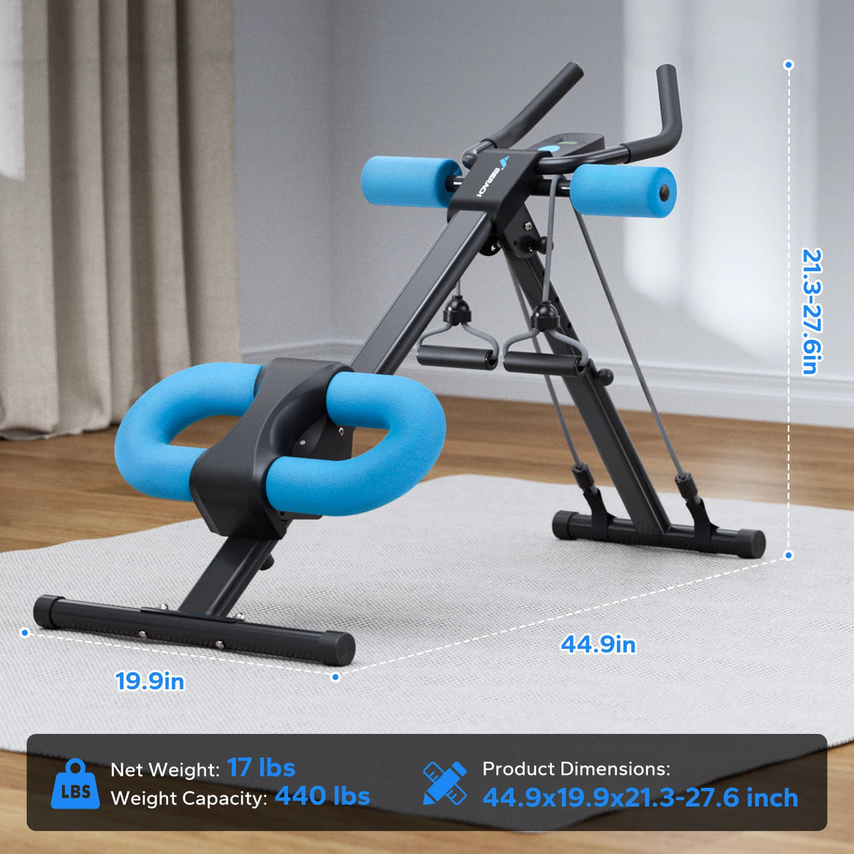 Merach Adjustable Abdominal Exercise Machine With Knee Protection