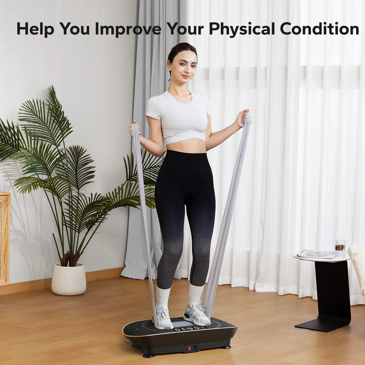 Merach Vibration Plate Exercise Machine For Full Body Fitness Training
