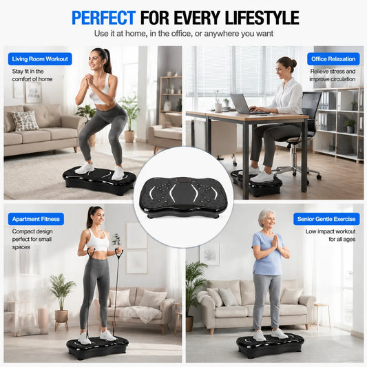 Bluetooth Adjustable Vibration Plate For Whole Body Workout And Toning