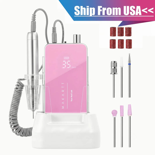 Makartt Professional Rechargeable Electric Nail Drill With Coreless Motor
