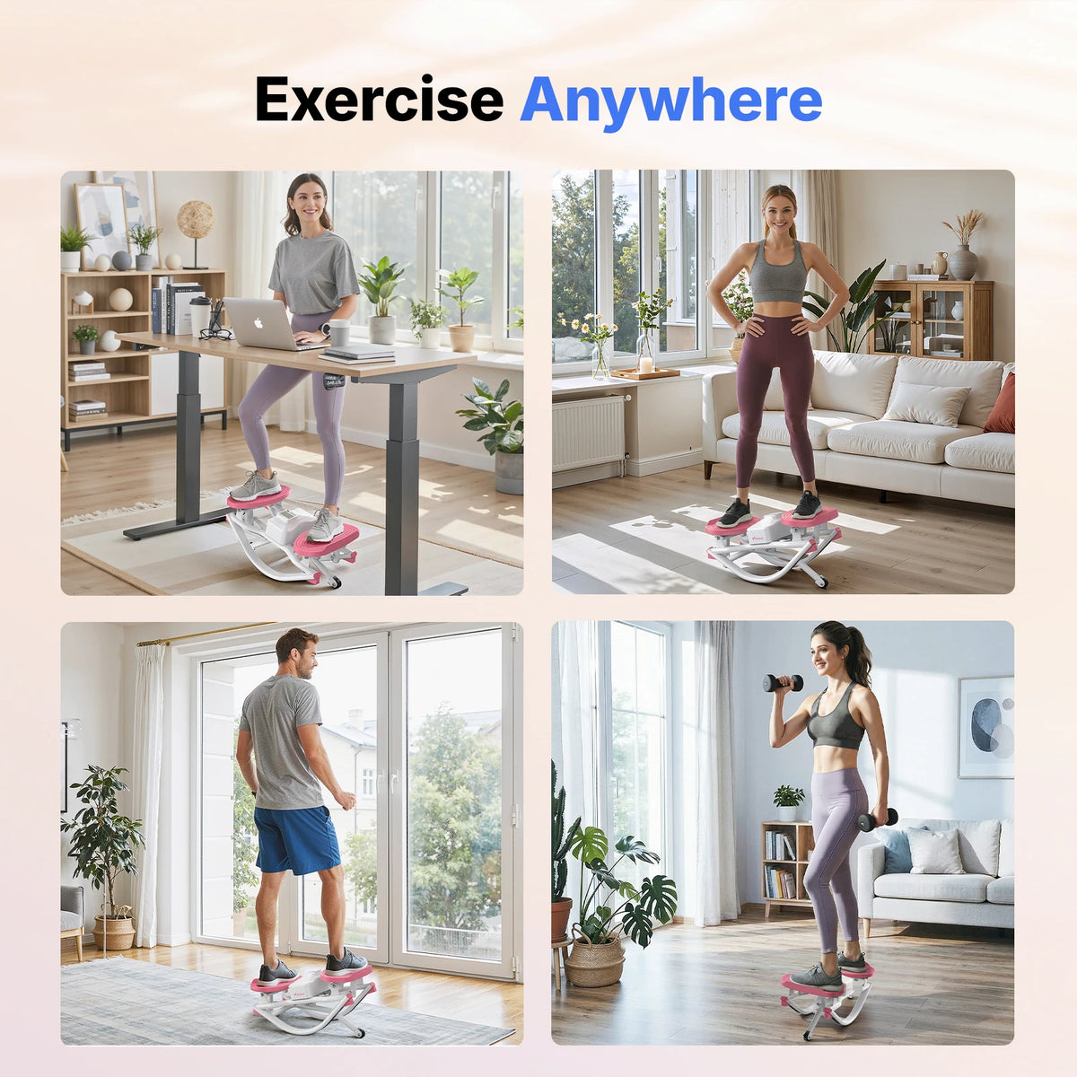 Merach Silent Rock Stepper With Ab Twist Core Trainer