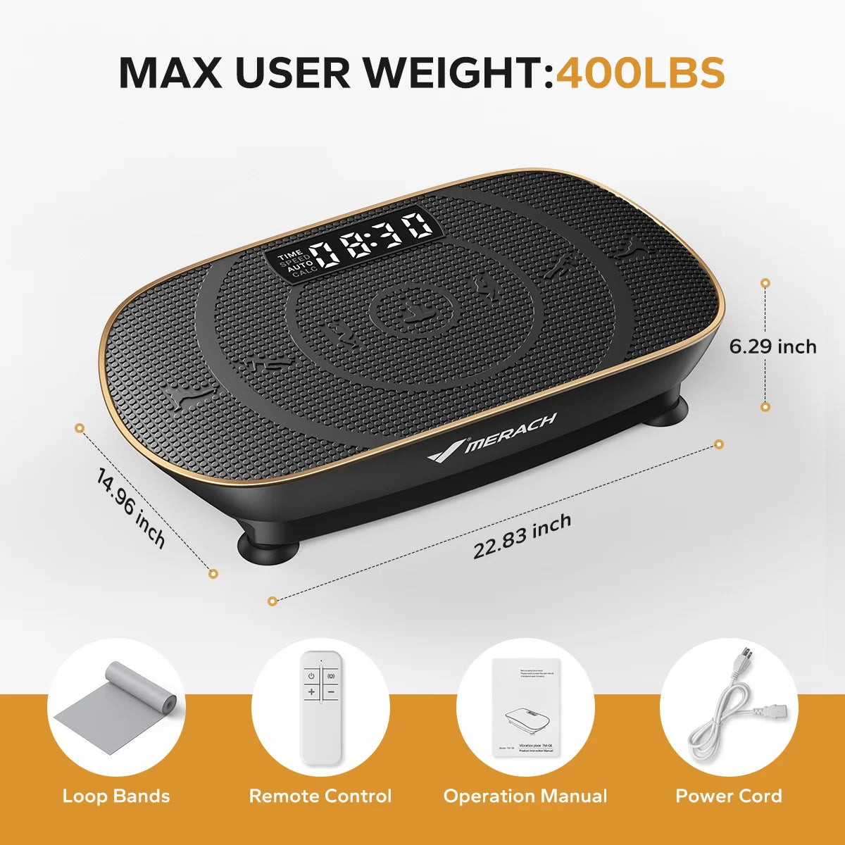 Merach Vibration Plate Exercise Machine For Full Body Fitness Training