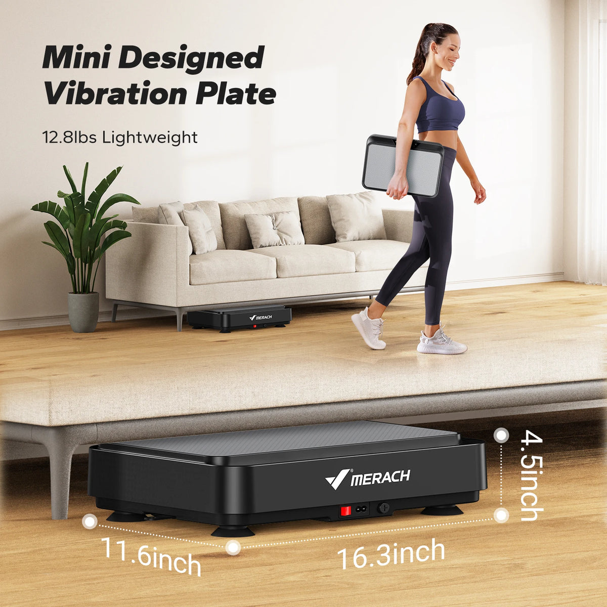 Merach Standing Vibration Plate Exercise Machine For Adults