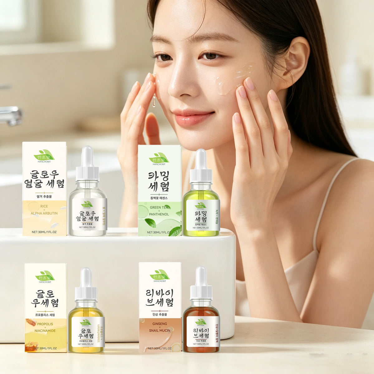 Premium Green Tea Facial Serum For Intense Hydration And Restoration