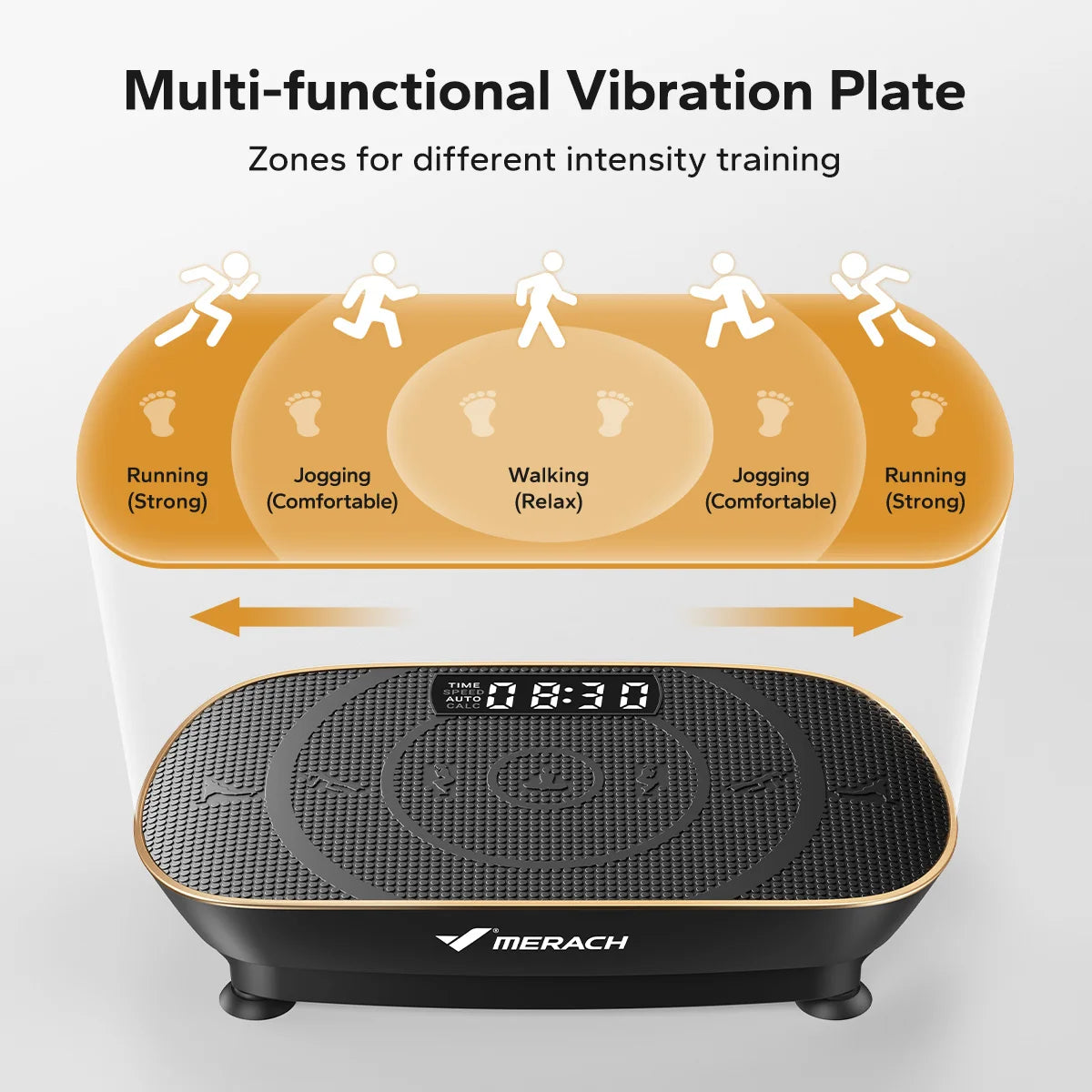 Merach Vibration Plate Exercise Machine For Full Body Fitness Training