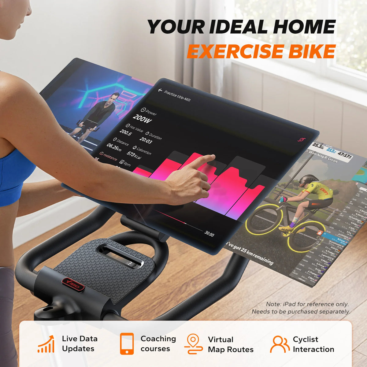 MERACH Magnetic Resistance Indoor Cycling Exercise Bike With App