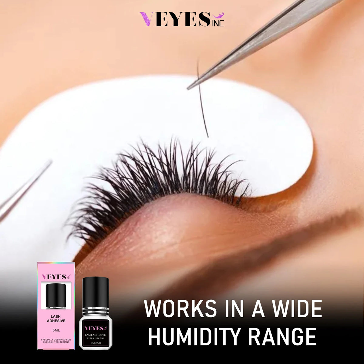 Veyes Inc Fast Drying Eyelash Extension Glue For Volume Lashes