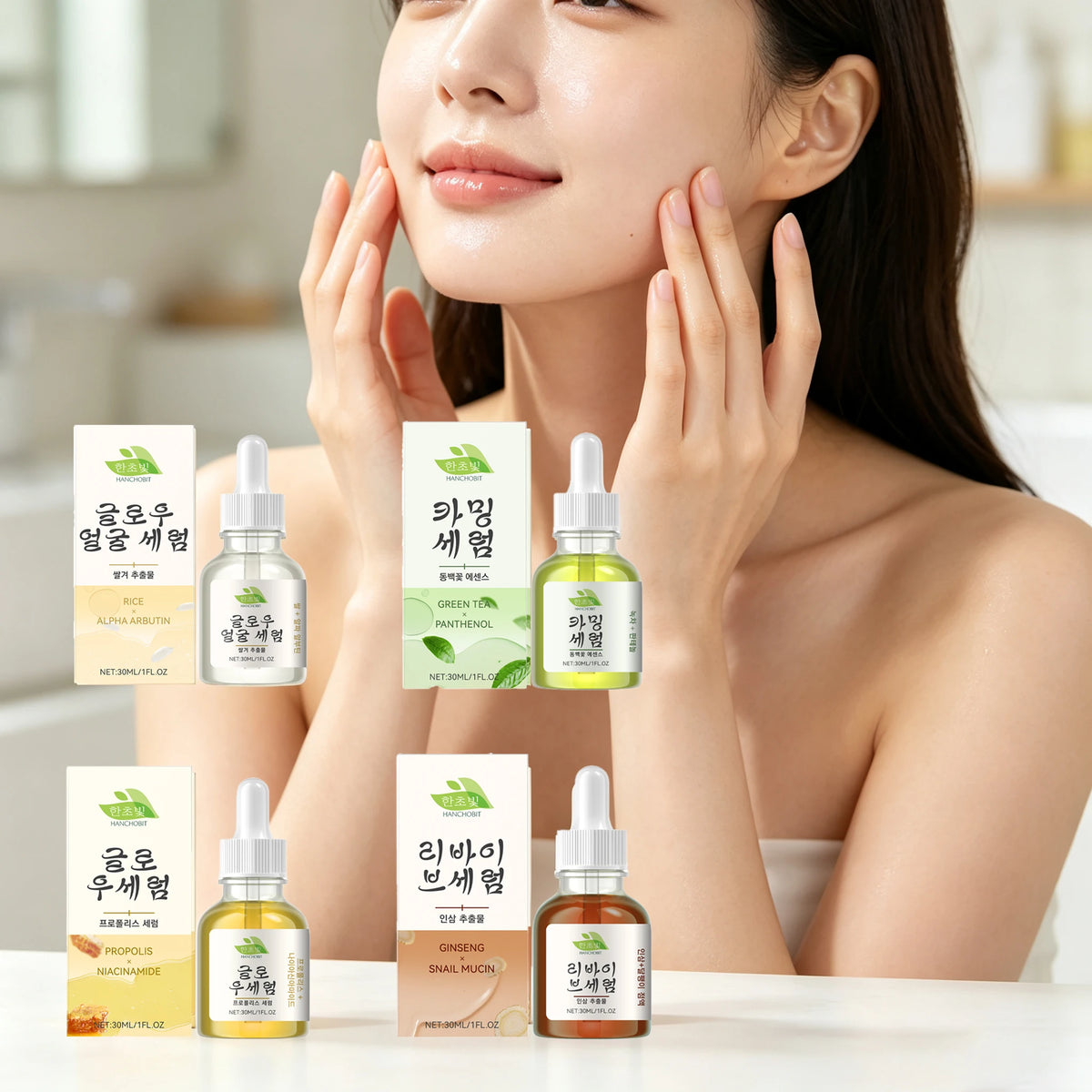 Premium Green Tea Facial Serum For Intense Hydration And Restoration