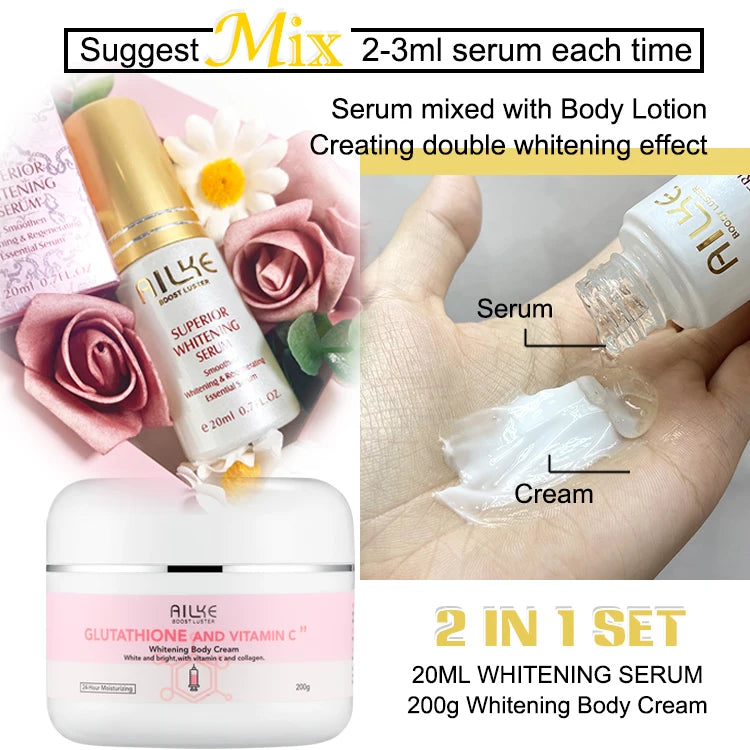 Ailke Glutathione Vitamin C Whitening And Moisturizing Skincare Kit