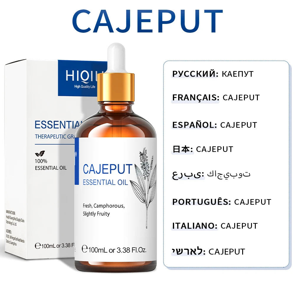 Hiqili Pure Cajeput Essential Oil For Diffuser Aromatherapy Use