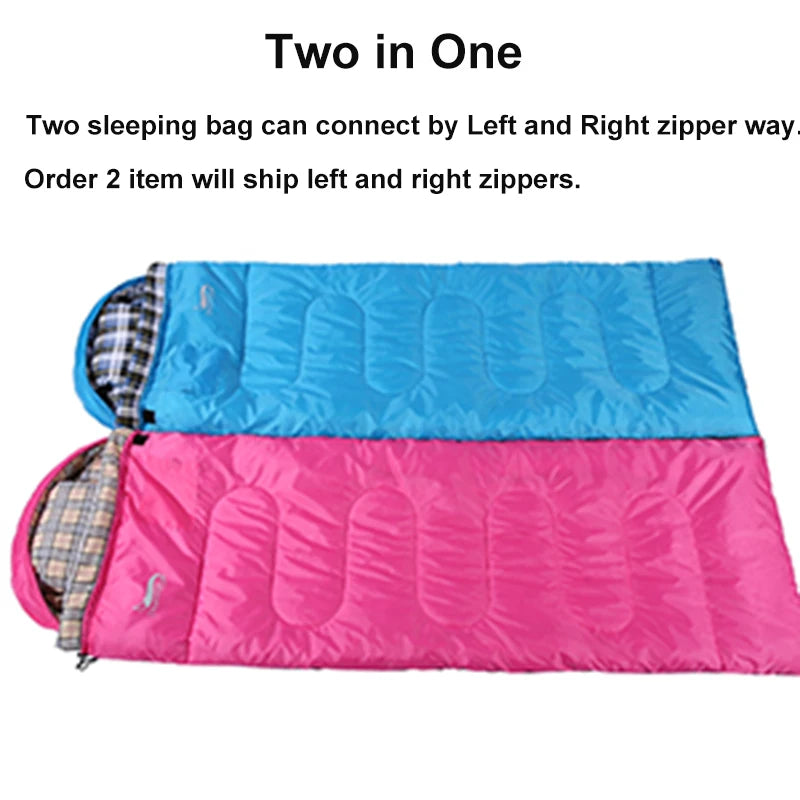 Desert Fox Soft Flannel Winter Sleeping Bag Includes Pillow Case