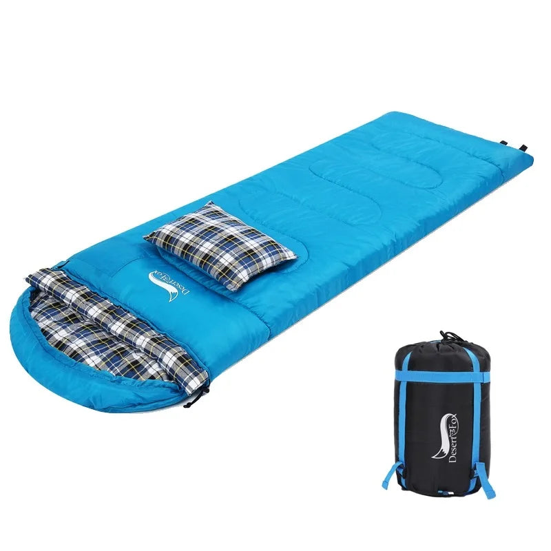 Desert Fox Soft Flannel Winter Sleeping Bag Includes Pillow Case