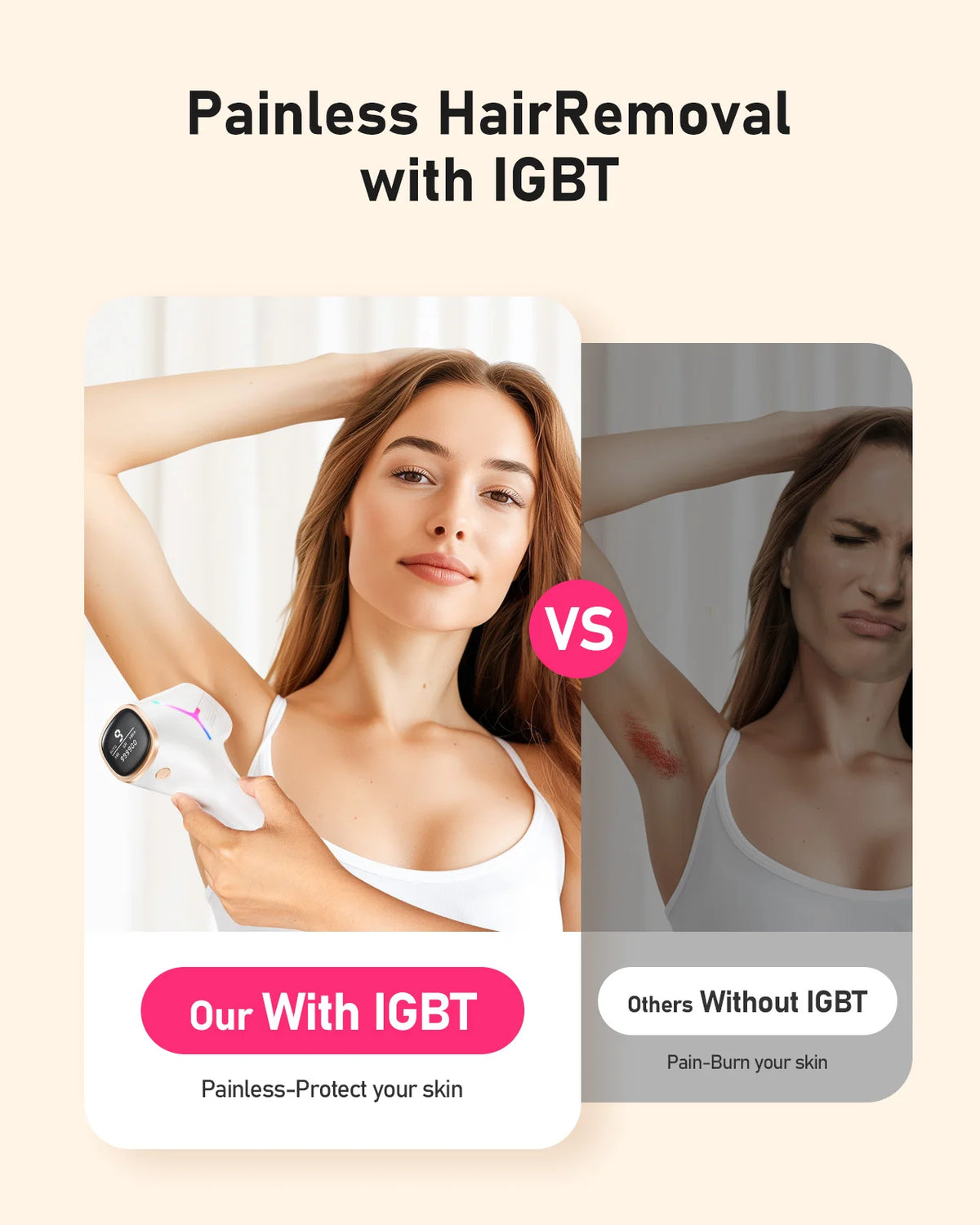 LYSMOSKI At Home IPL Hair Removal Device For Women Men