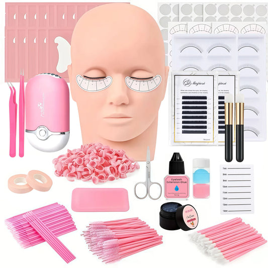 Professional Eyelash Extension Practice Kit Beginner Grafting Tool Set