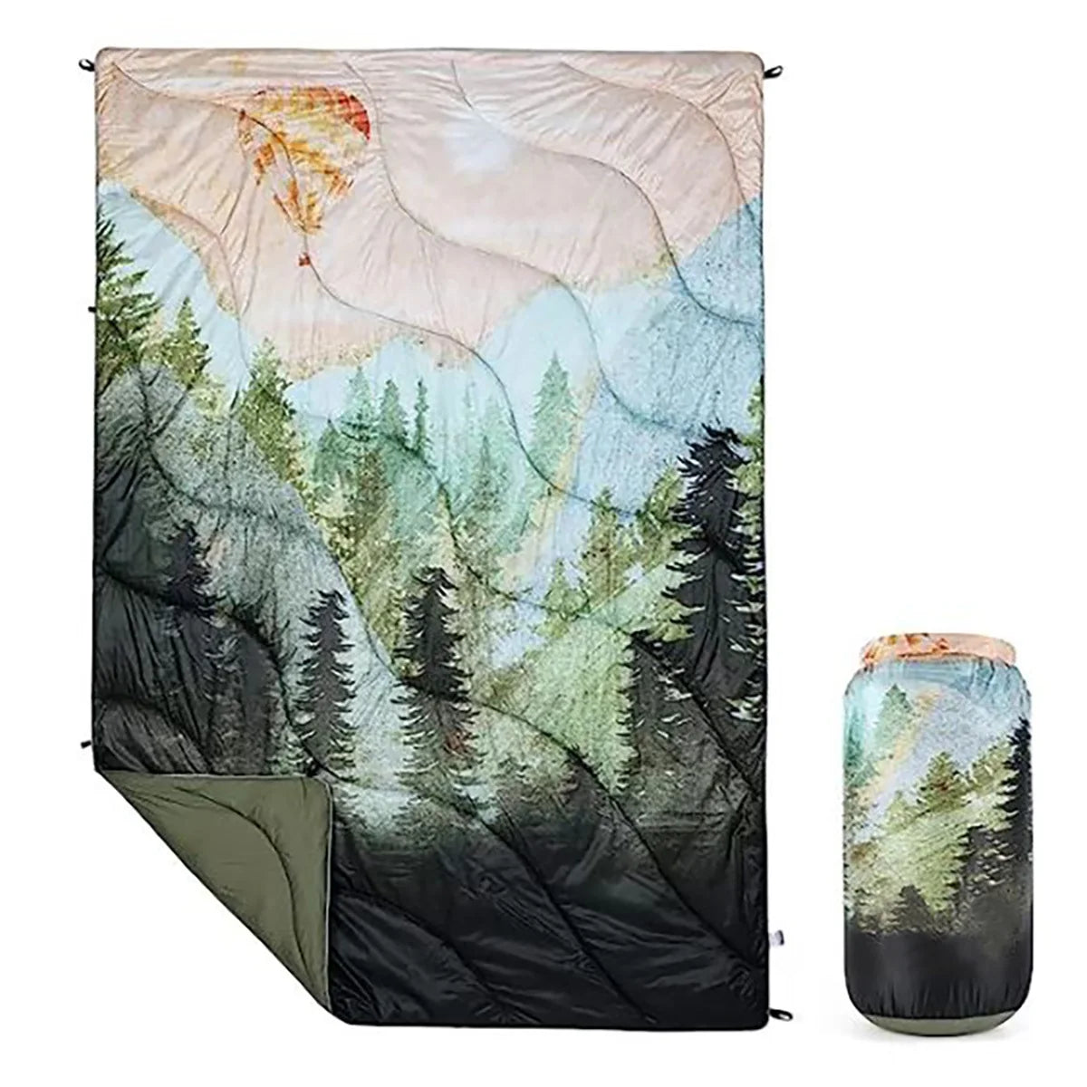 Portable Waterproof Fluffy Outdoor Camping Blanket For Picnic And Hiking