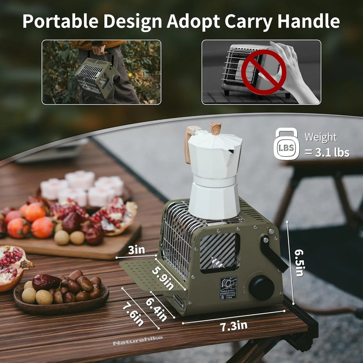 Naturehike Portable Mini Cassette Camp Heating Stove