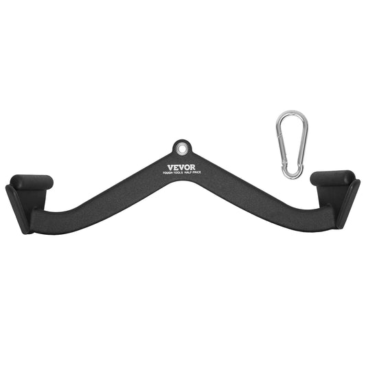 SucceBuy Lat Pulldown Bar For Cable Machine Rubber Coated Grip