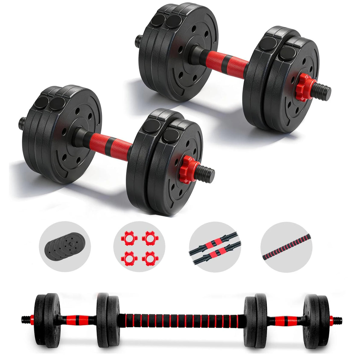 Adjustable Dumbbell And Barbell Set For Home Strength Training