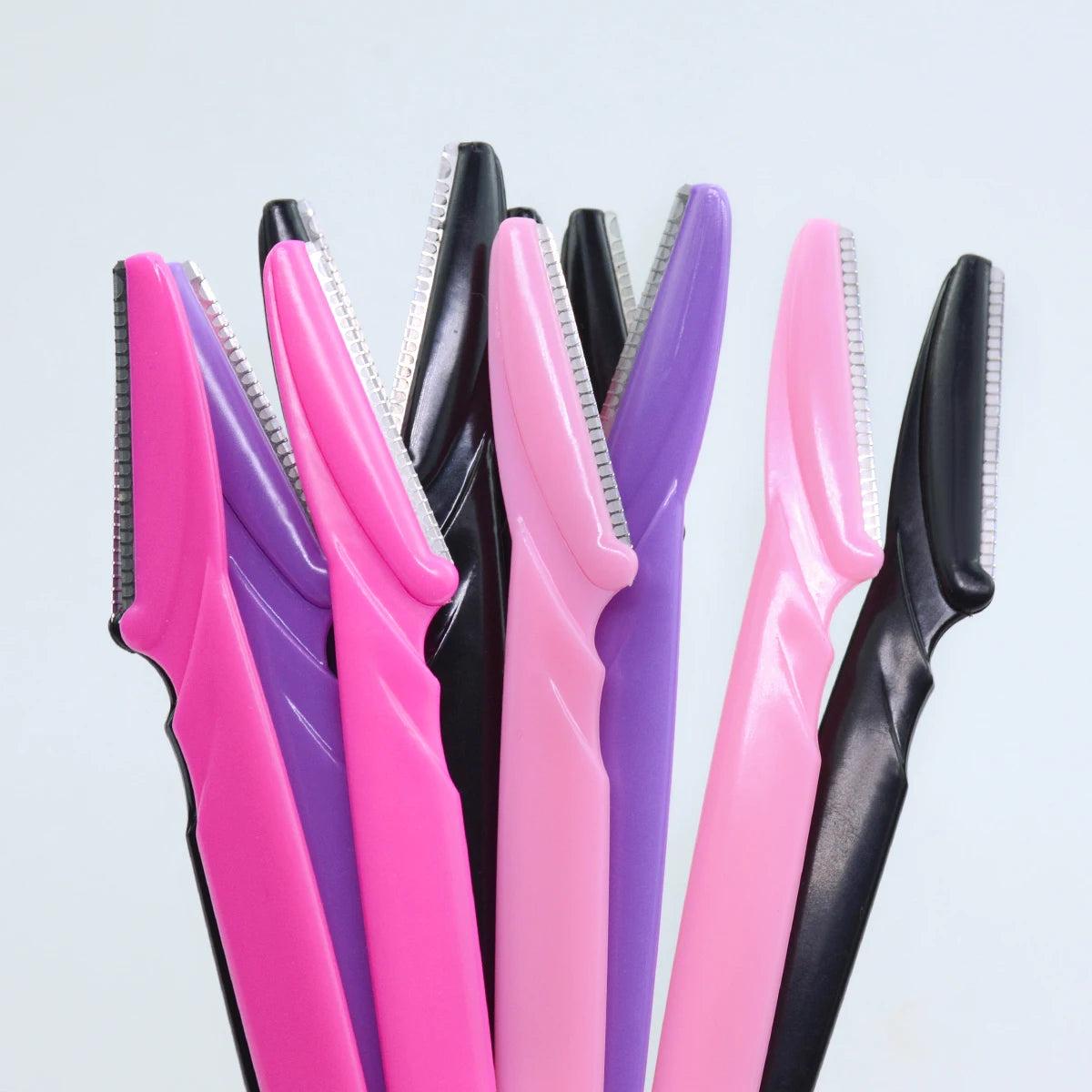Precision Eyebrow Razors With Safety Covers For Facial Dermaplaning