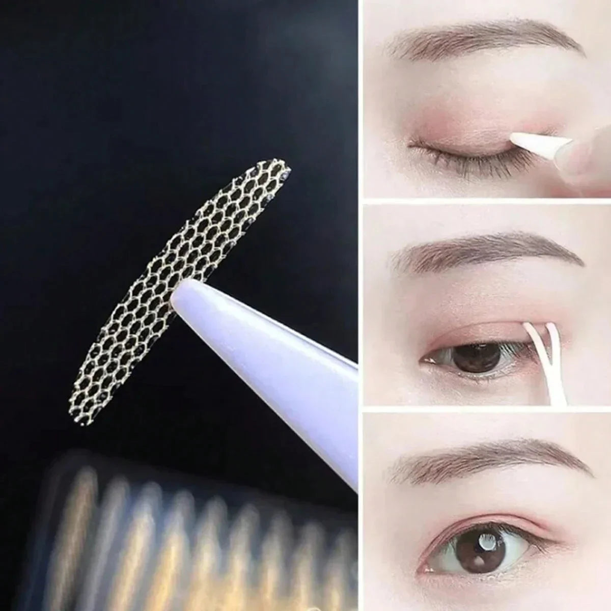 Invisible Double Eyelid Tape With Application Tool For Natural Makeup