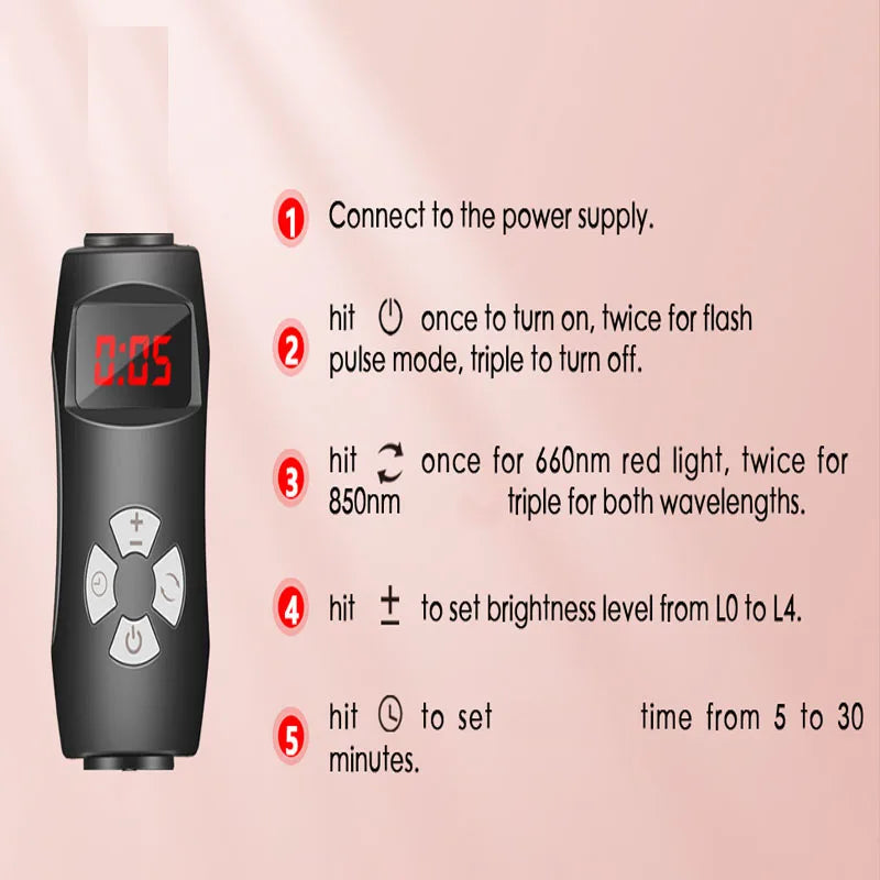 Red Light Therapy Floor Lamp With Timer And Dimming Function