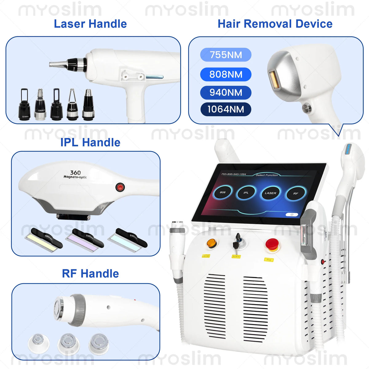 Myoslim Soprano Titanium Diode Pico Laser Hair Removal System