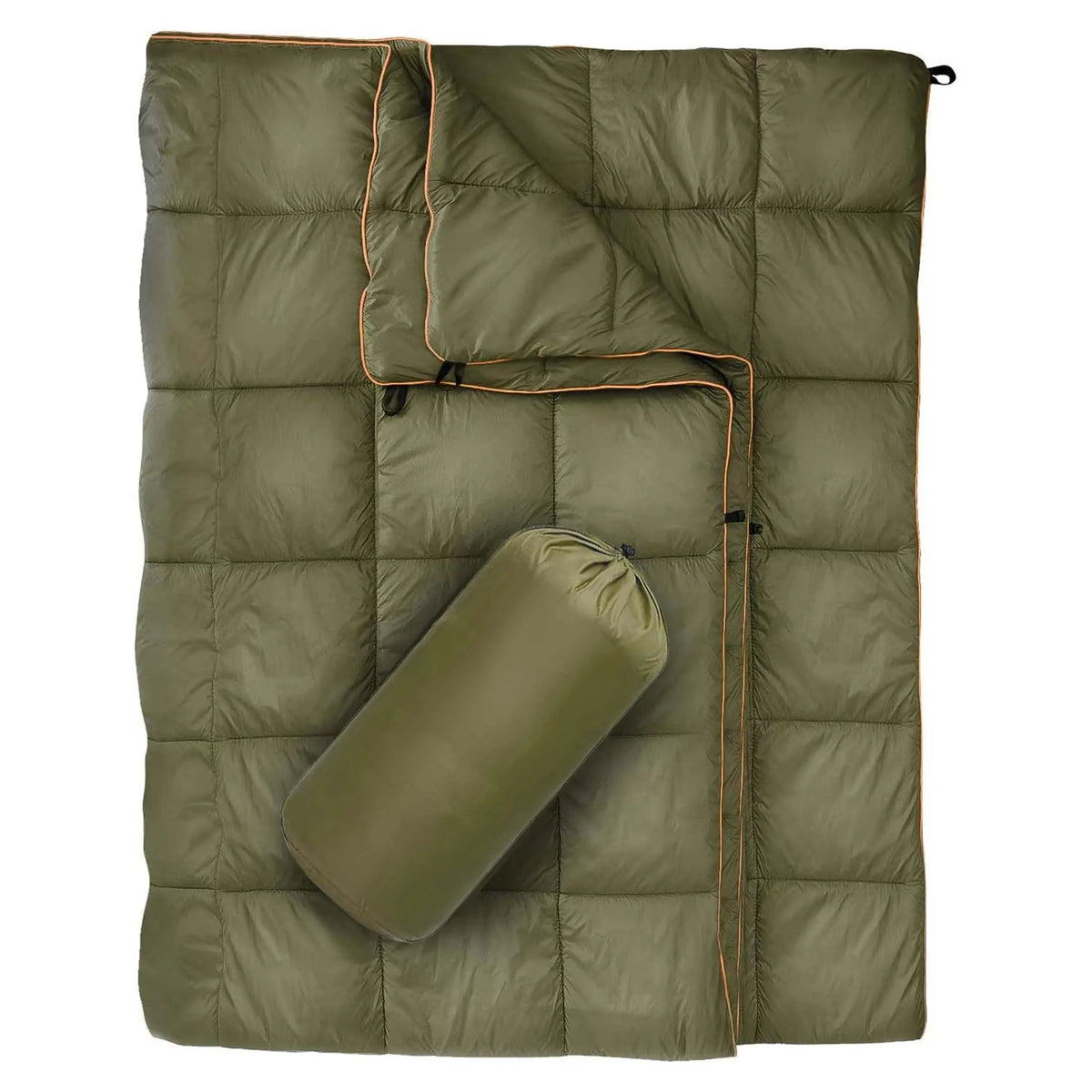 Lightweight Puffy Camping Blanket Down Alternative Warm Waterproof Quilt
