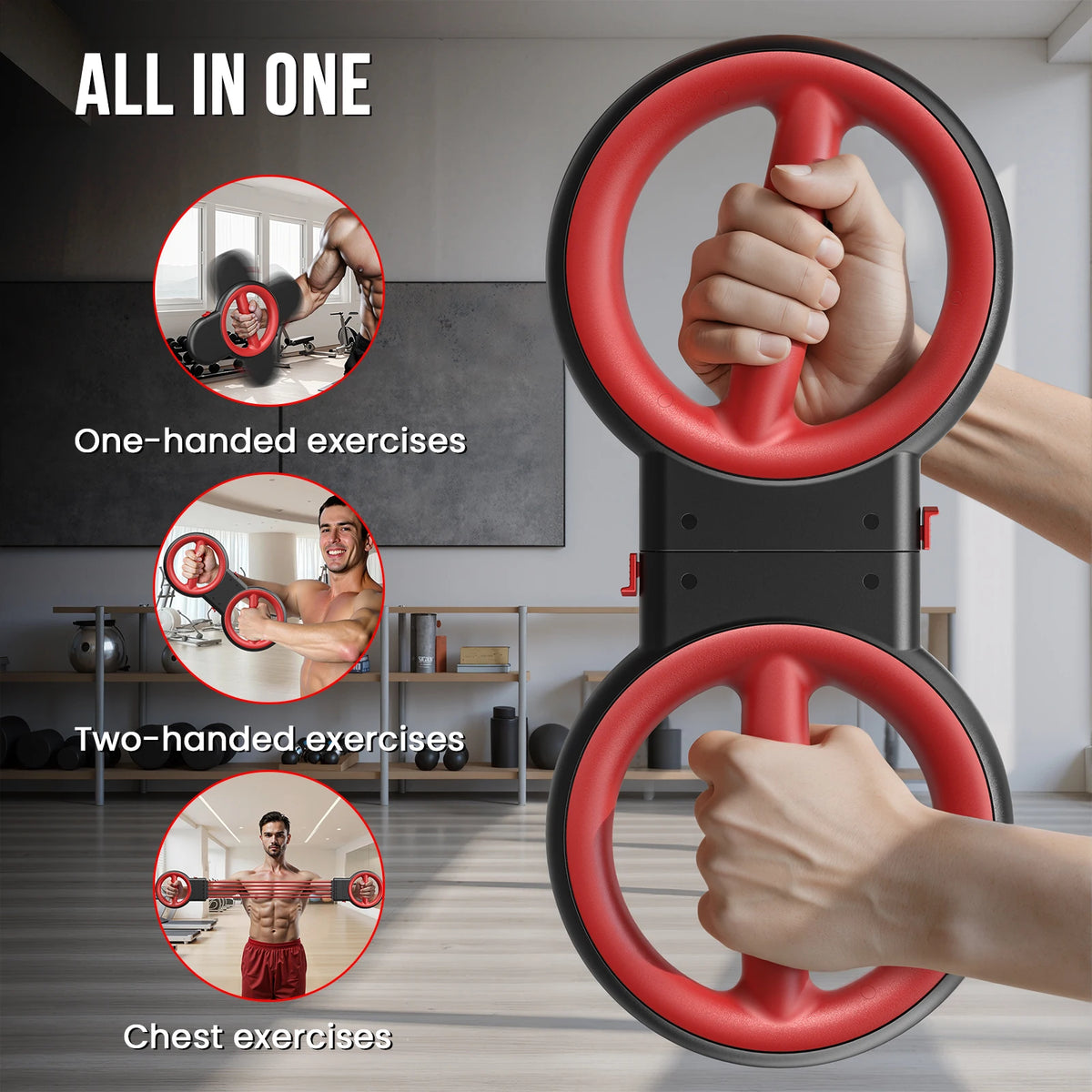 Three Function Forearm Strengthener Wrist Exerciser For Arm Training
