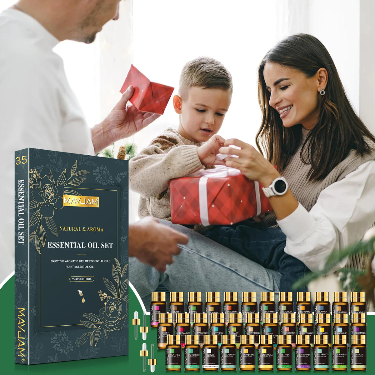Mayjam 35 Piece Aromatic Essential Oils Collection Set