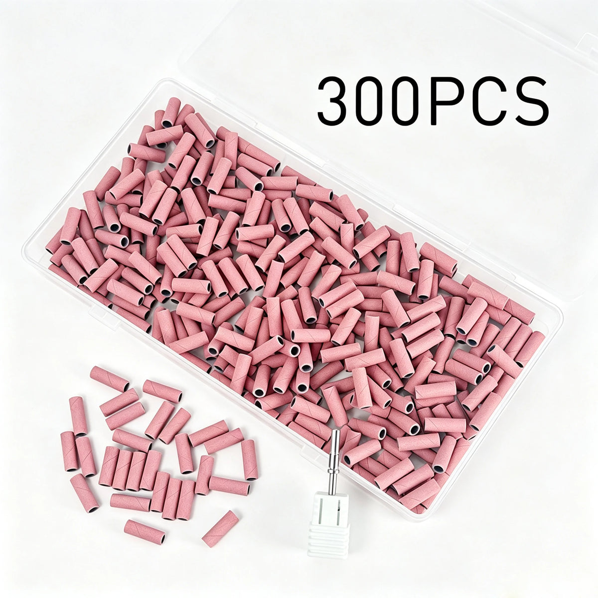 Stainless Steel Nail Drill Sanding Bands With Mandrel For Salon