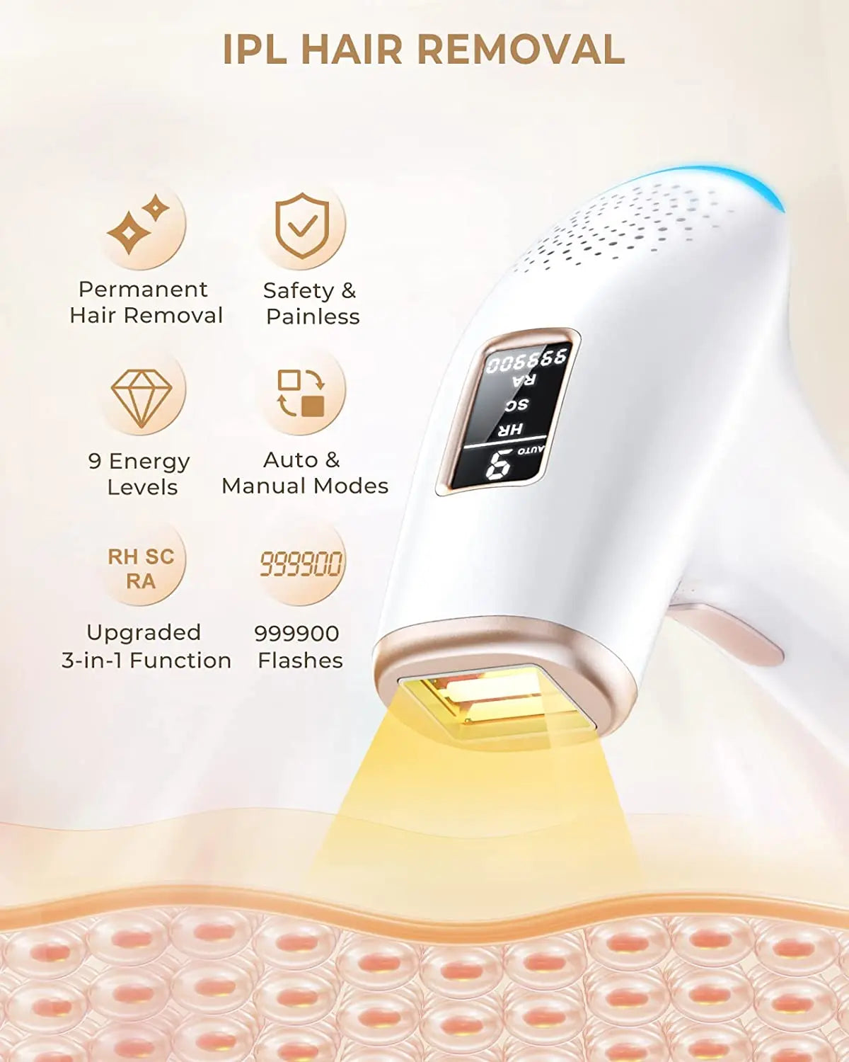 Lysmoski IPL Hair Removal Epilator For Whole Body Use