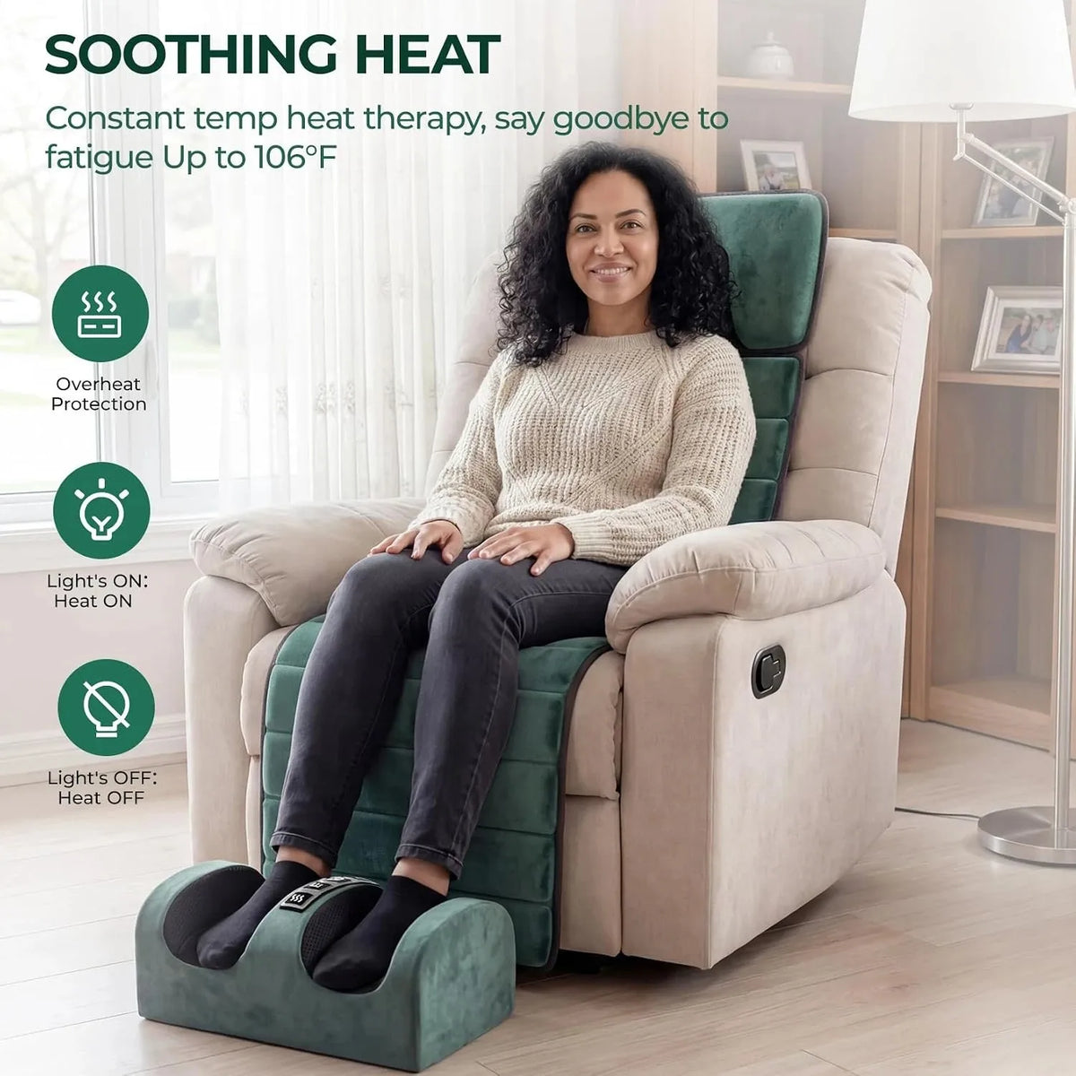 HOMEMASSA Full Body Vibration Massage Mat For Muscle Relaxation