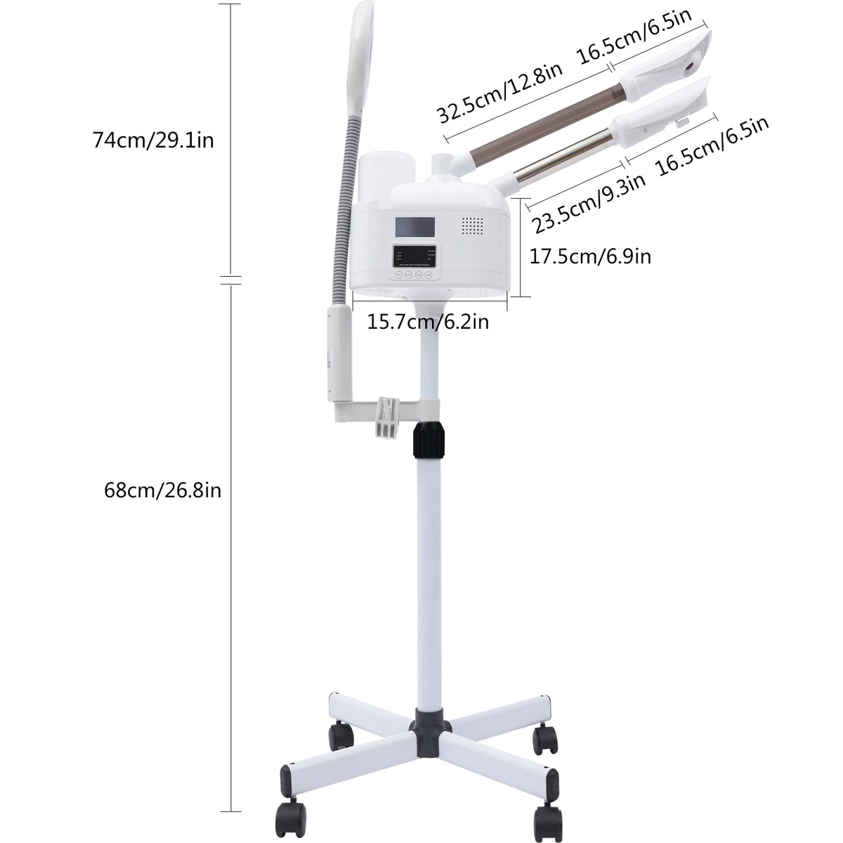 Bymaocar Nano Ionic Facial Steamer With Hot Cold Mist Sprayer