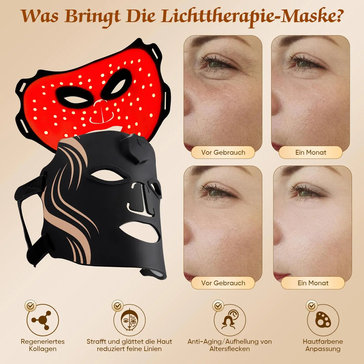 UBilli LED Facial Mask For Therapeutic Phototherapy And Skin Rejuvenation