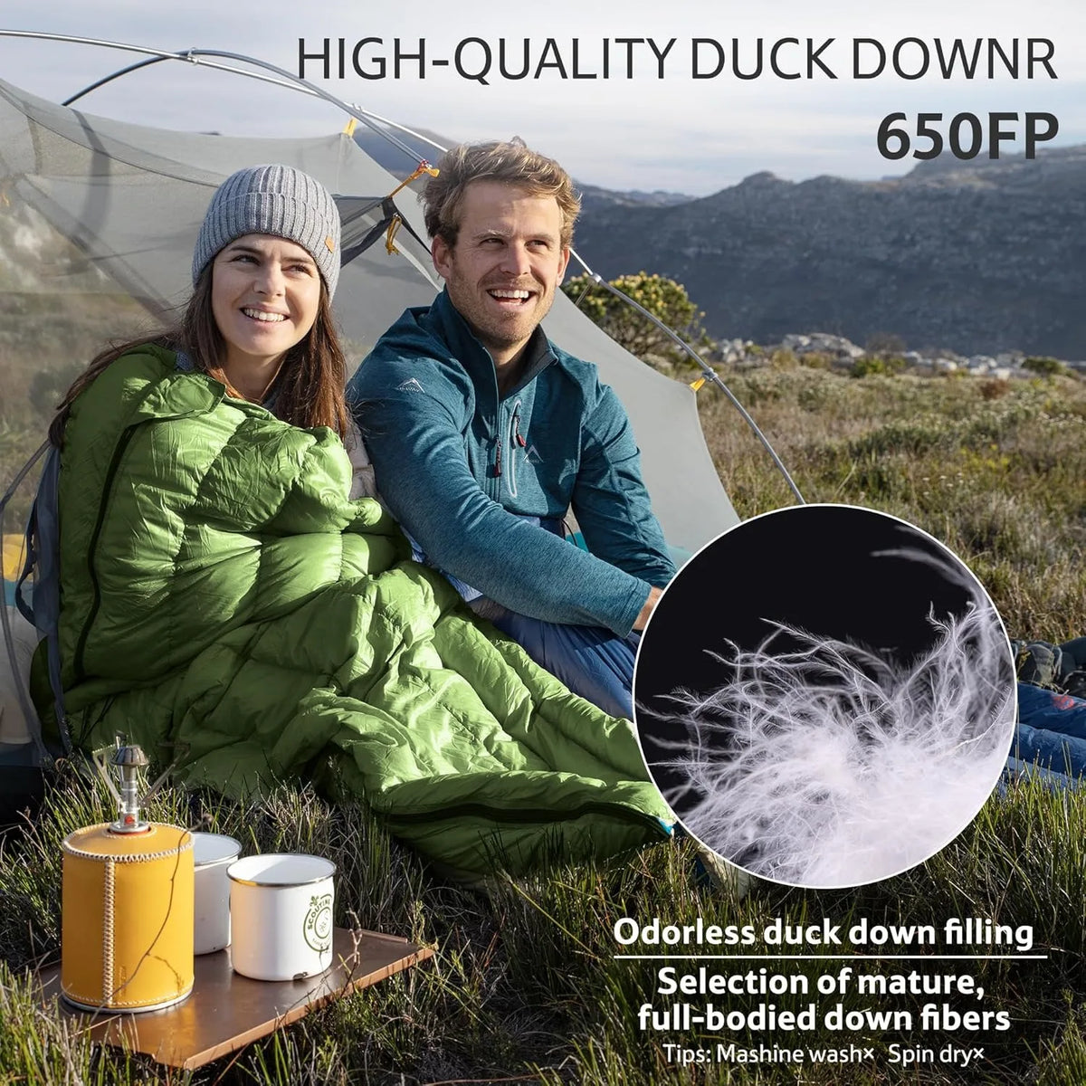 Naturehike Ultralight Duck Down Double Camping Sleeping Bag