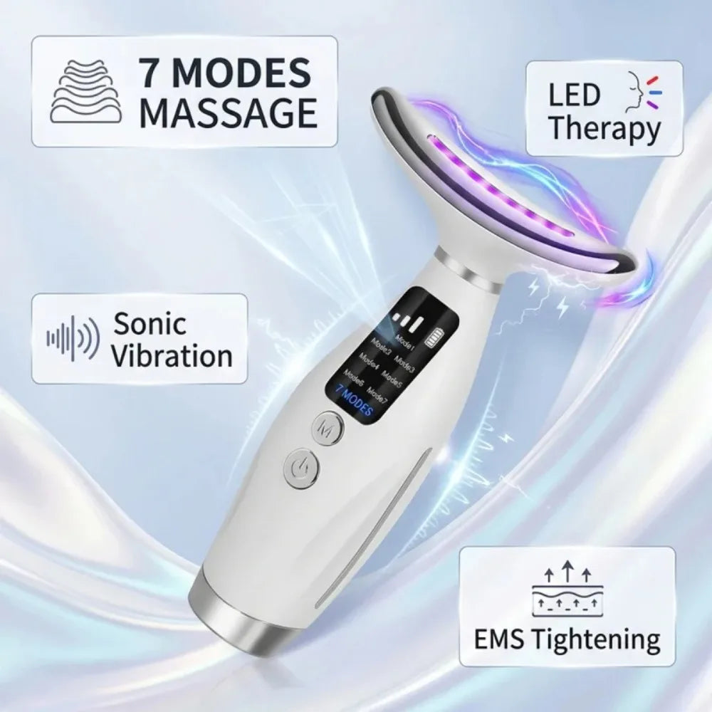 Hailicare Led Photon Facial Massager With Heating And Vibration