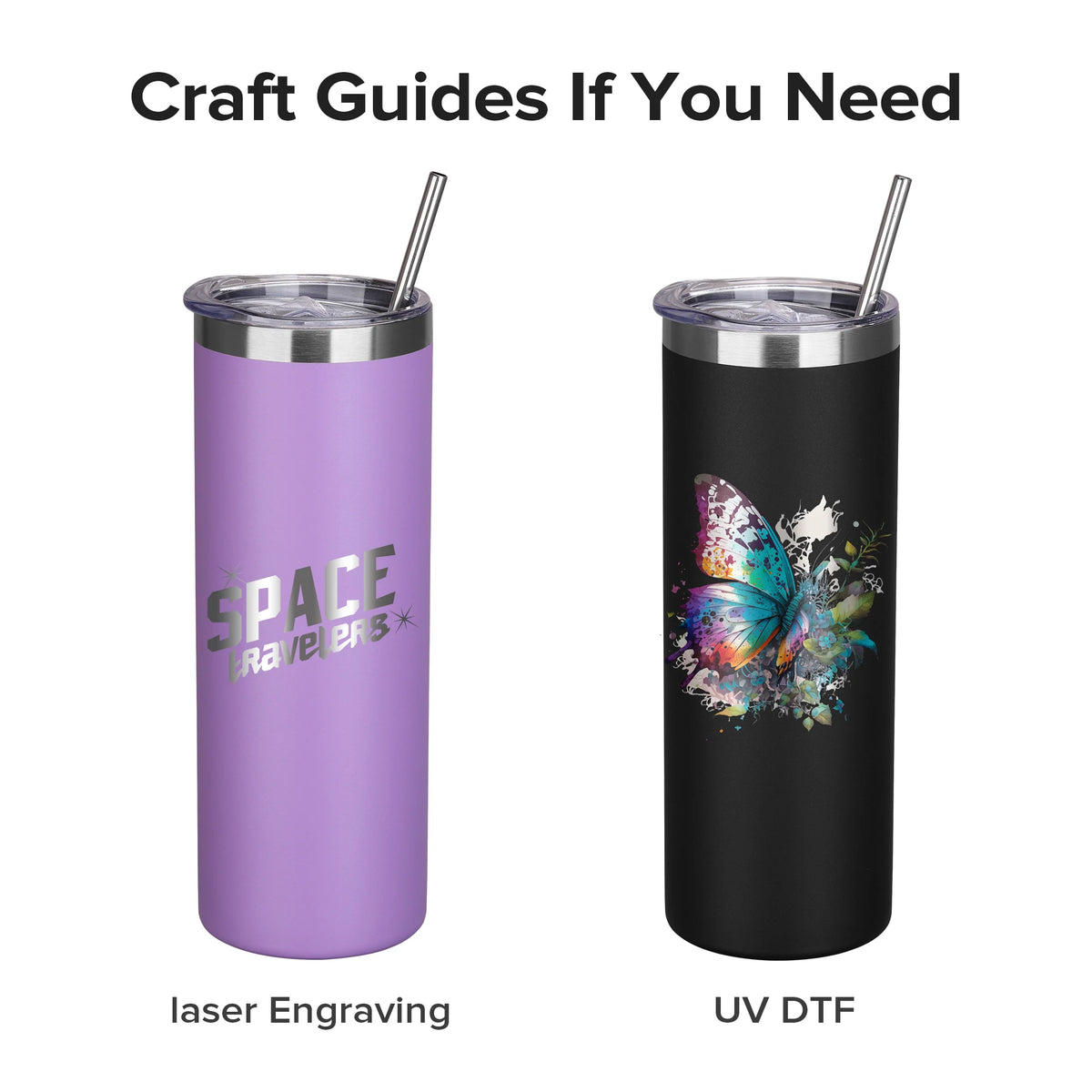 Fastsub Powder Coated Stainless Steel Insulated Tumbler With Straw